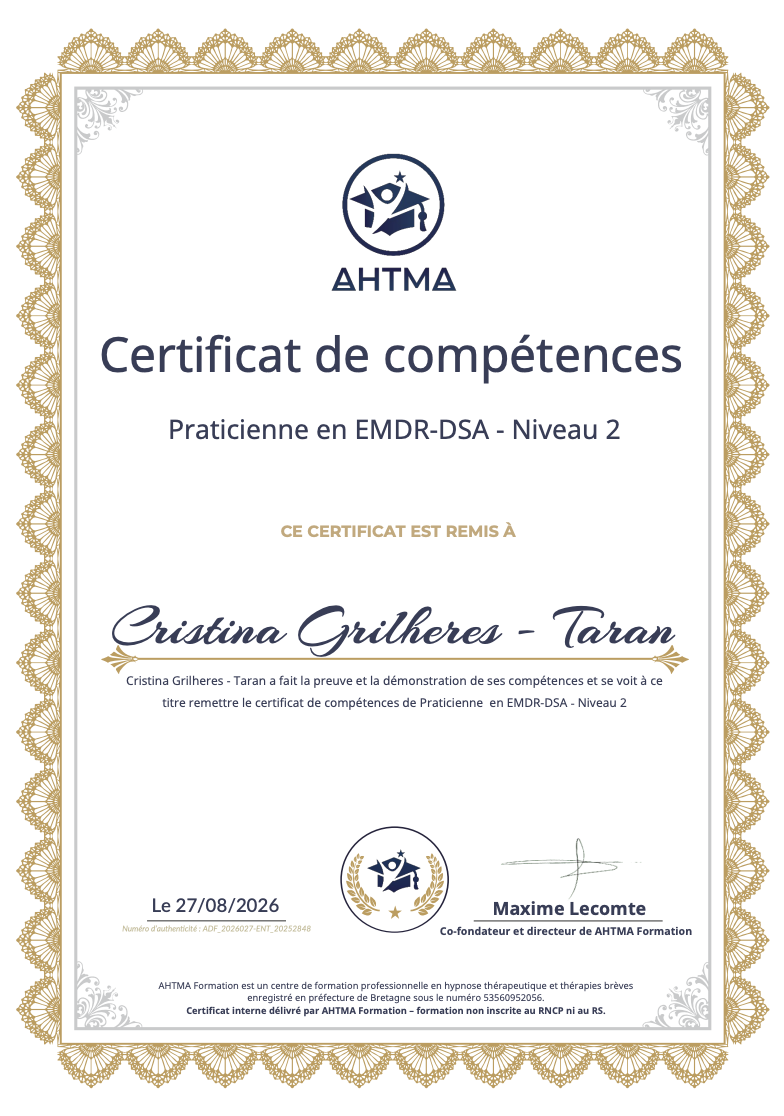 praticienne emdr dsa niveau 2